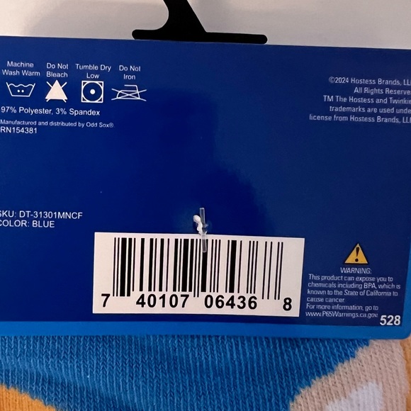 Hostess Twinkies men’s novelty Socks Sz 6-12 NWT - Picture 4 of 5